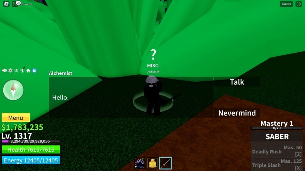 flower quest in blox fruits - talk to alchemist again