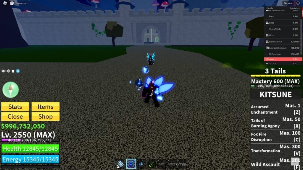 Kitsune Mask -  - blox fruits accessory