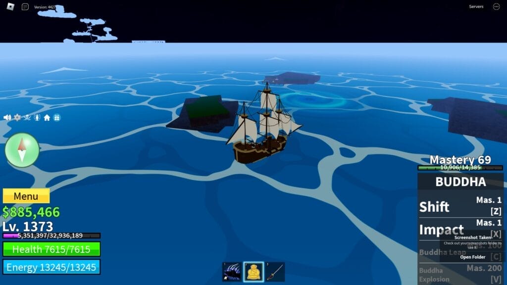 Underwater City Location in Blox Fruits - Whirlpool