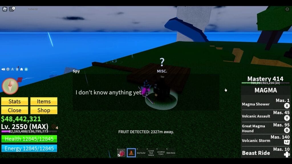 Spy at Tiki Outpost in Blox Fruits